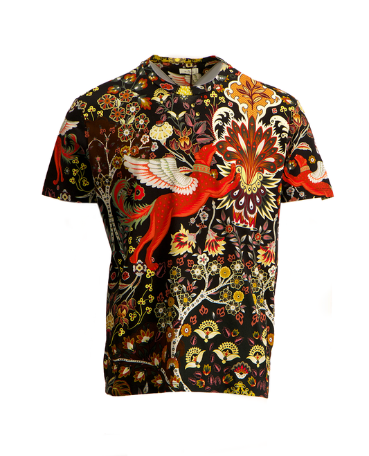 MENS ETRO MYTHOLOGICAL DESIGN PRINT T-SHIRT