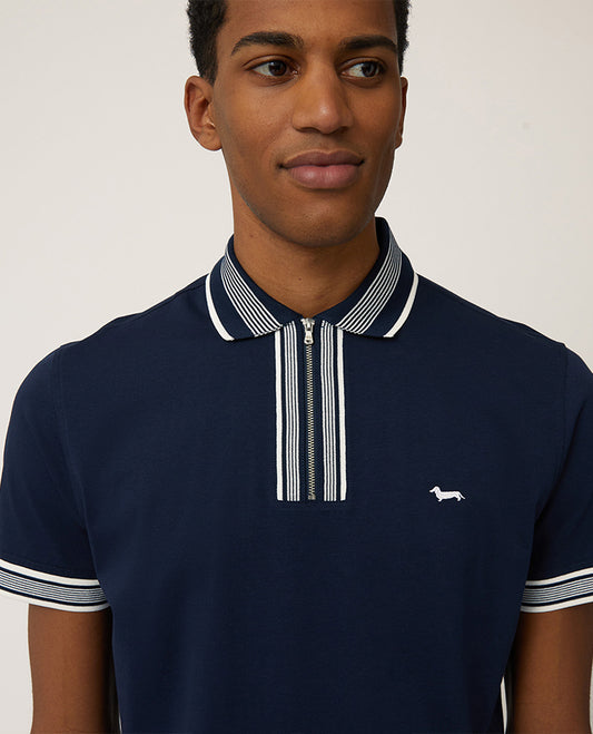 HARMONT&BLAINE NAVY POLO