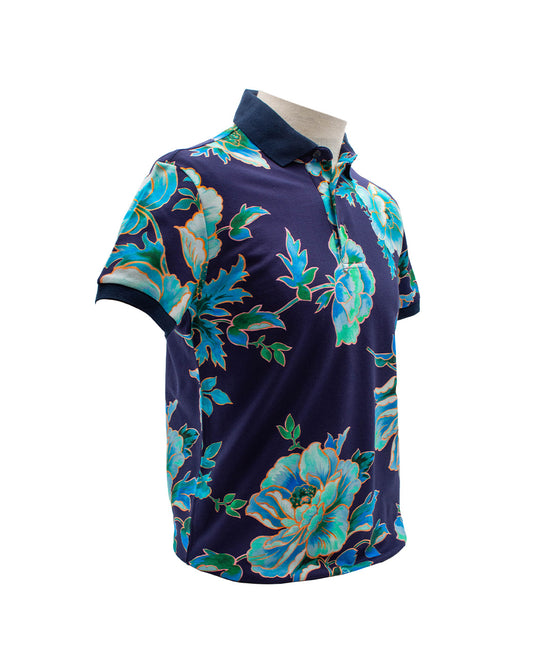 ETRO FLORAL PRINT POLO SHIRT