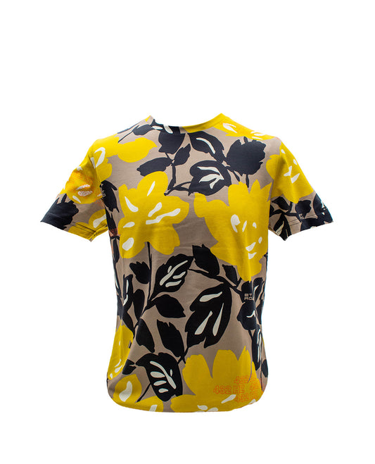 ETRO PAISLEY PRINT YELLOW T-SHIRT