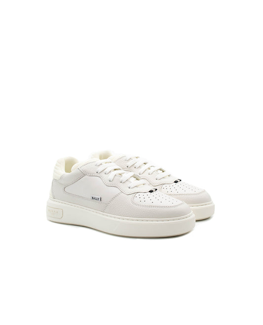 BALLY MARK WHITE BOVINE GRAINED