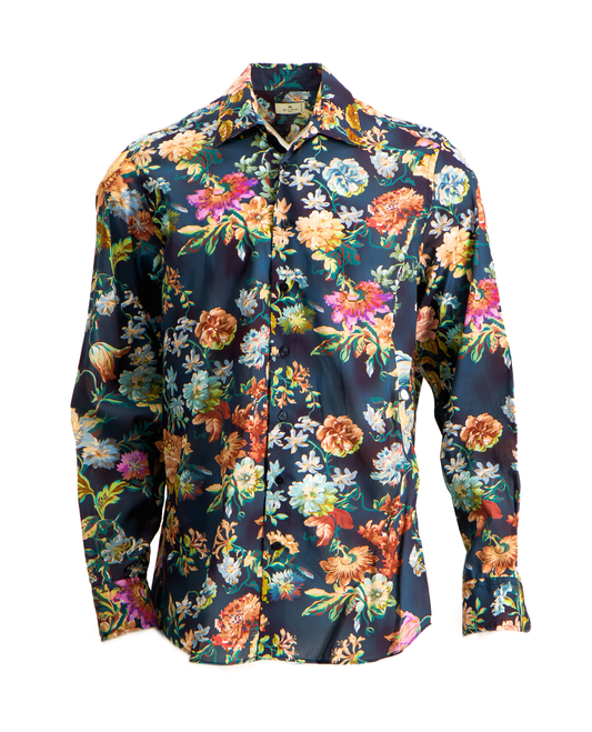 ETRO MENS FLORAL PRINTED BUTTONED SHIRT