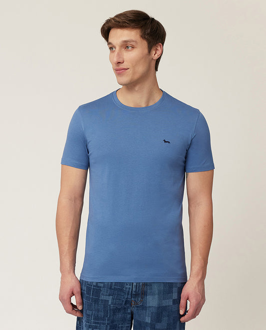 HARMONT&BLAINE T-SHIRT CON BASSOTTO BLUE