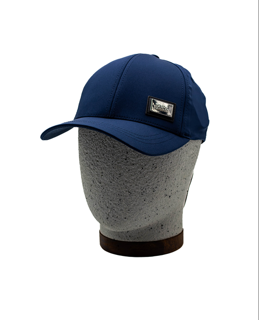 KARL LAGERFELD NAVY CAP WITH METAL