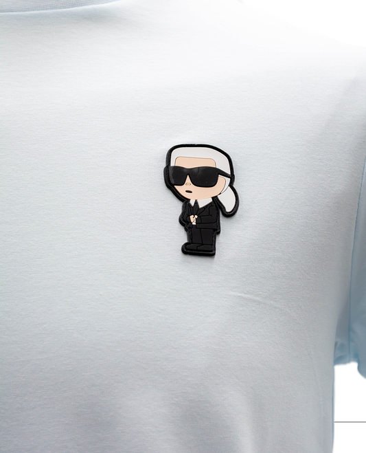 KARL LAGERFELD IKONIK RUBBER BADGE T-SHIRT