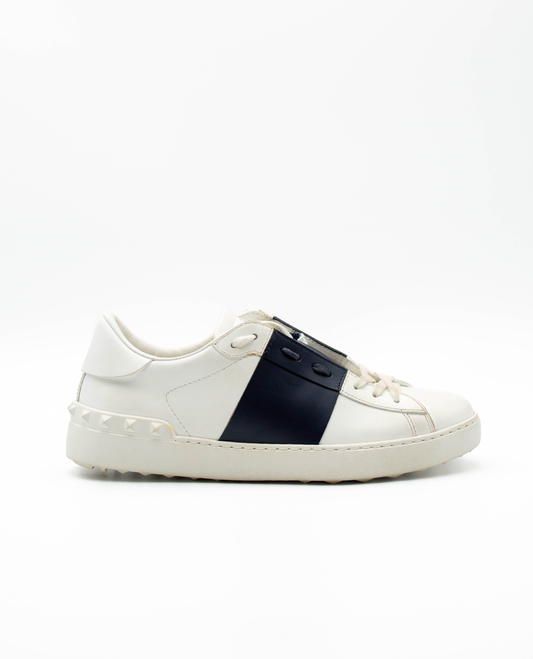 VALENTINO CALFSKIN OPEN SNEAKER